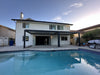 Aluminum pergola planned and installed in a Southern California backyard