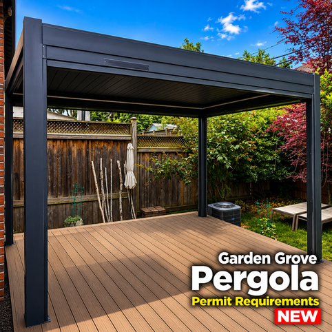 Modern aluminum louvered pergola design trends 2026 — Rinova Pergola, Orange County California