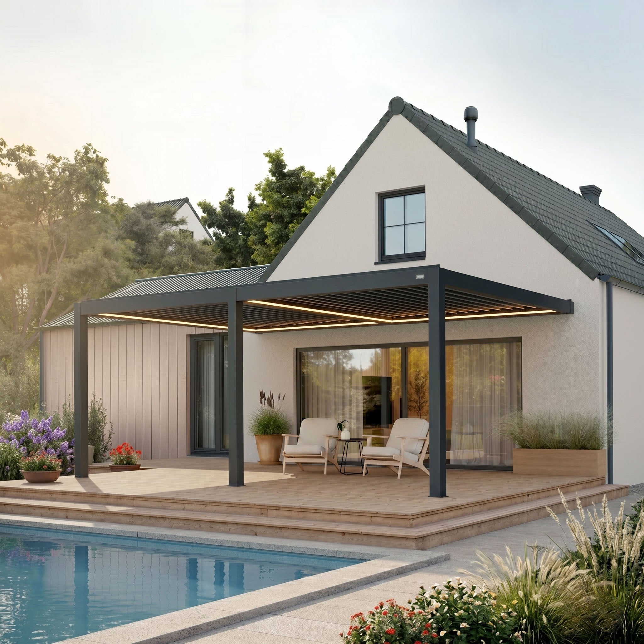 Venta Louvered Roof | Motorized Louvered Aluminum Pergola Kit