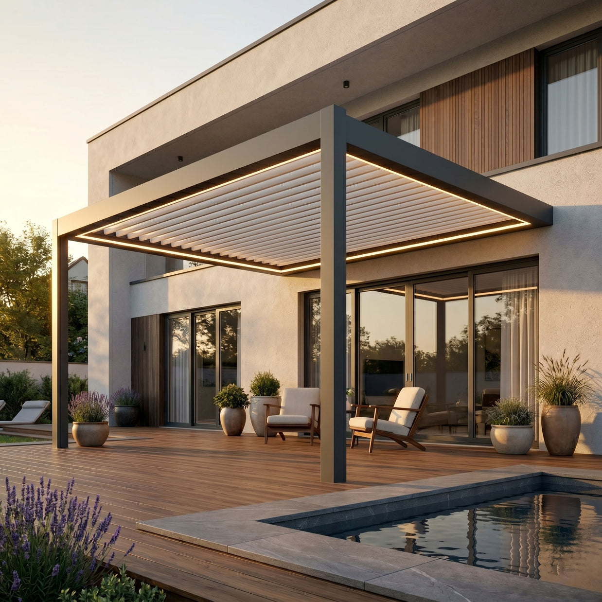 Venta Louvered Roof | Motorized Louvered Aluminum Pergola Kit