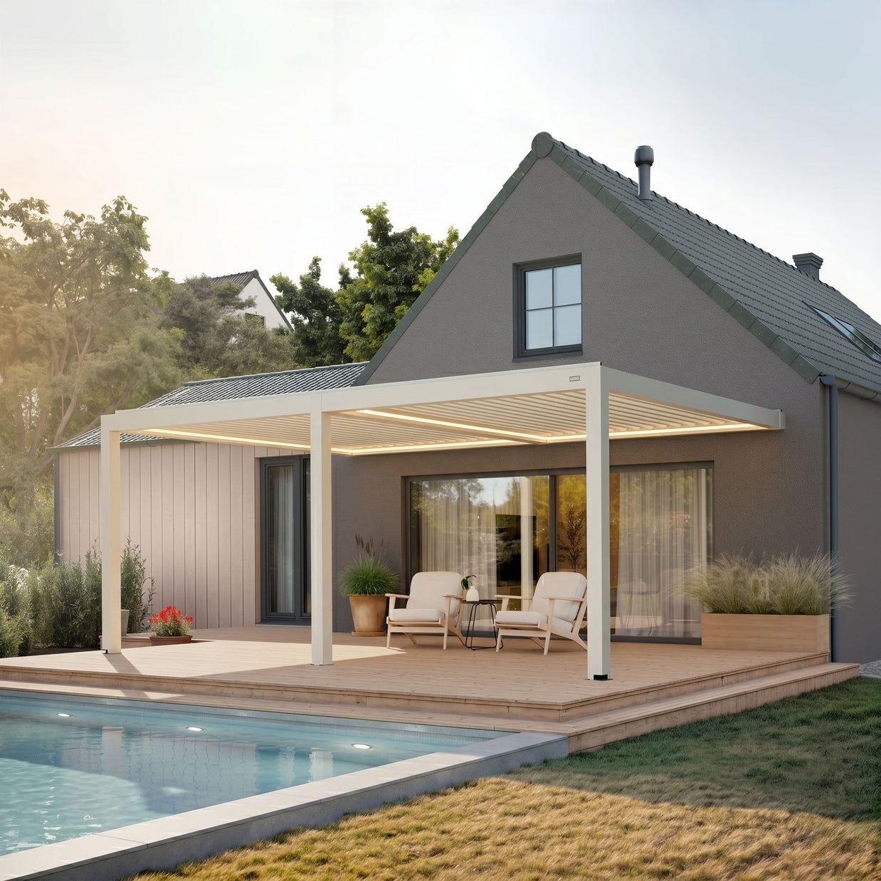 Venta Louvered Roof | Motorized Louvered Aluminum Pergola Kit