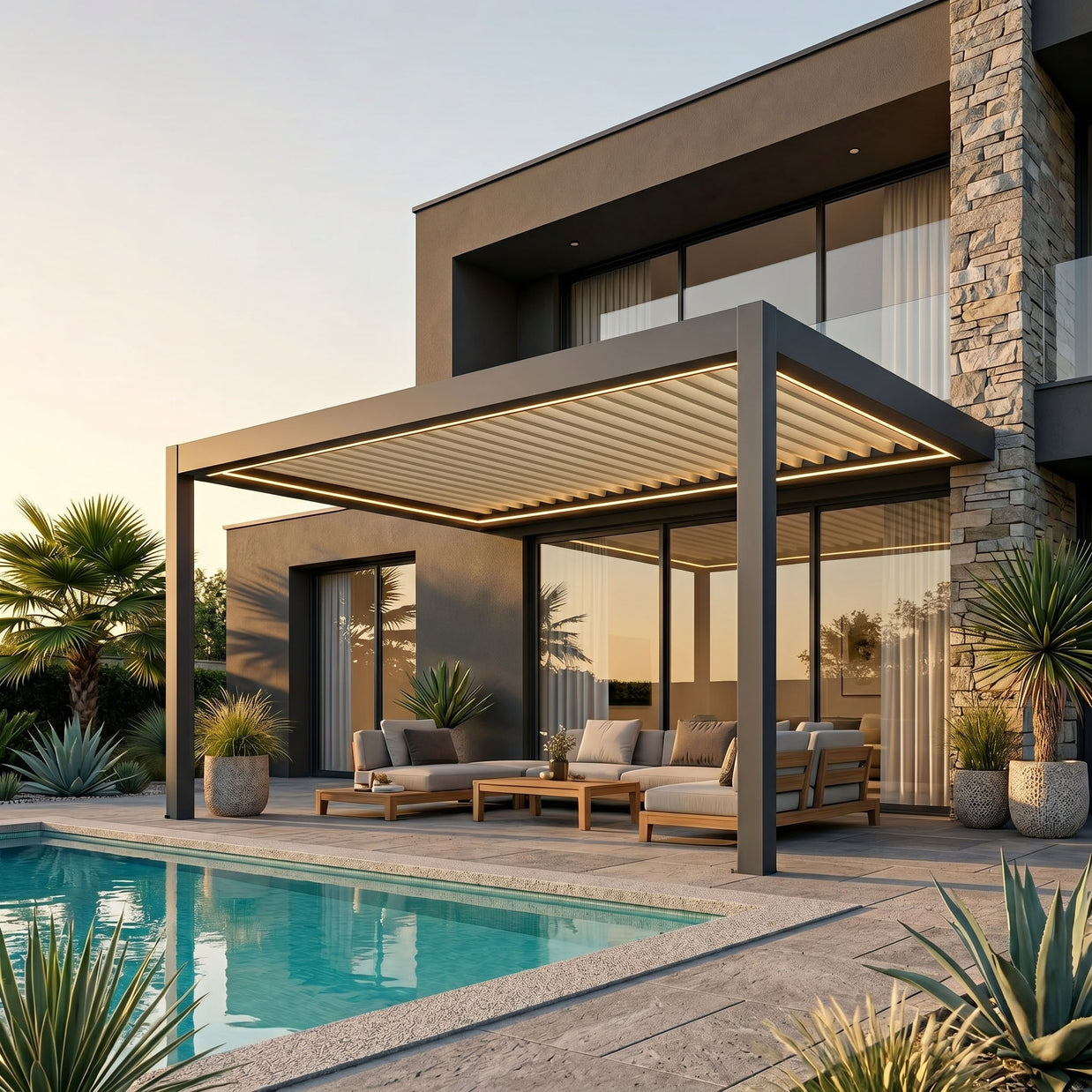 Venta Louvered Roof | Motorized Louvered Aluminum Pergola Kit