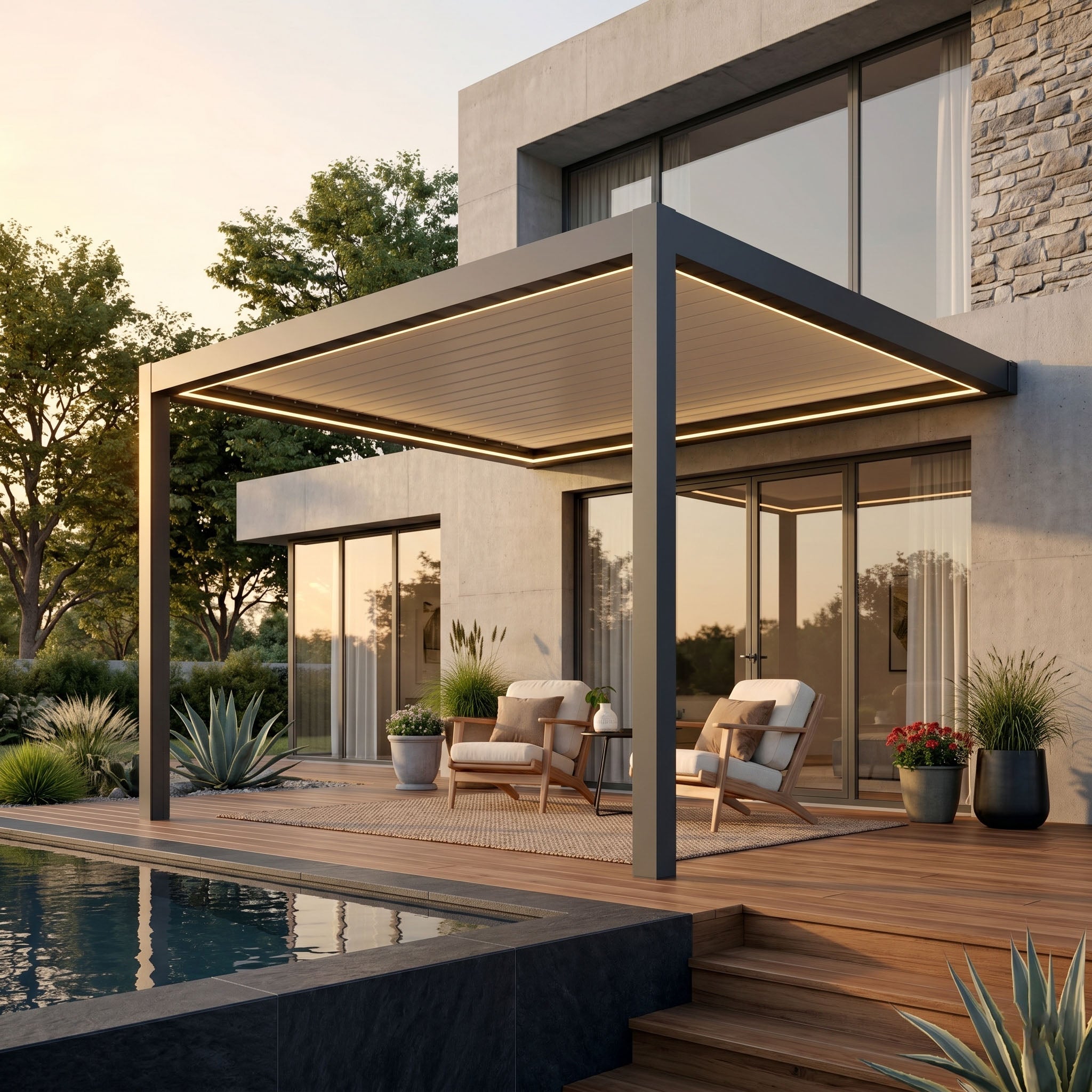 Venta Louvered Roof | Motorized Louvered Aluminum Pergola Kit