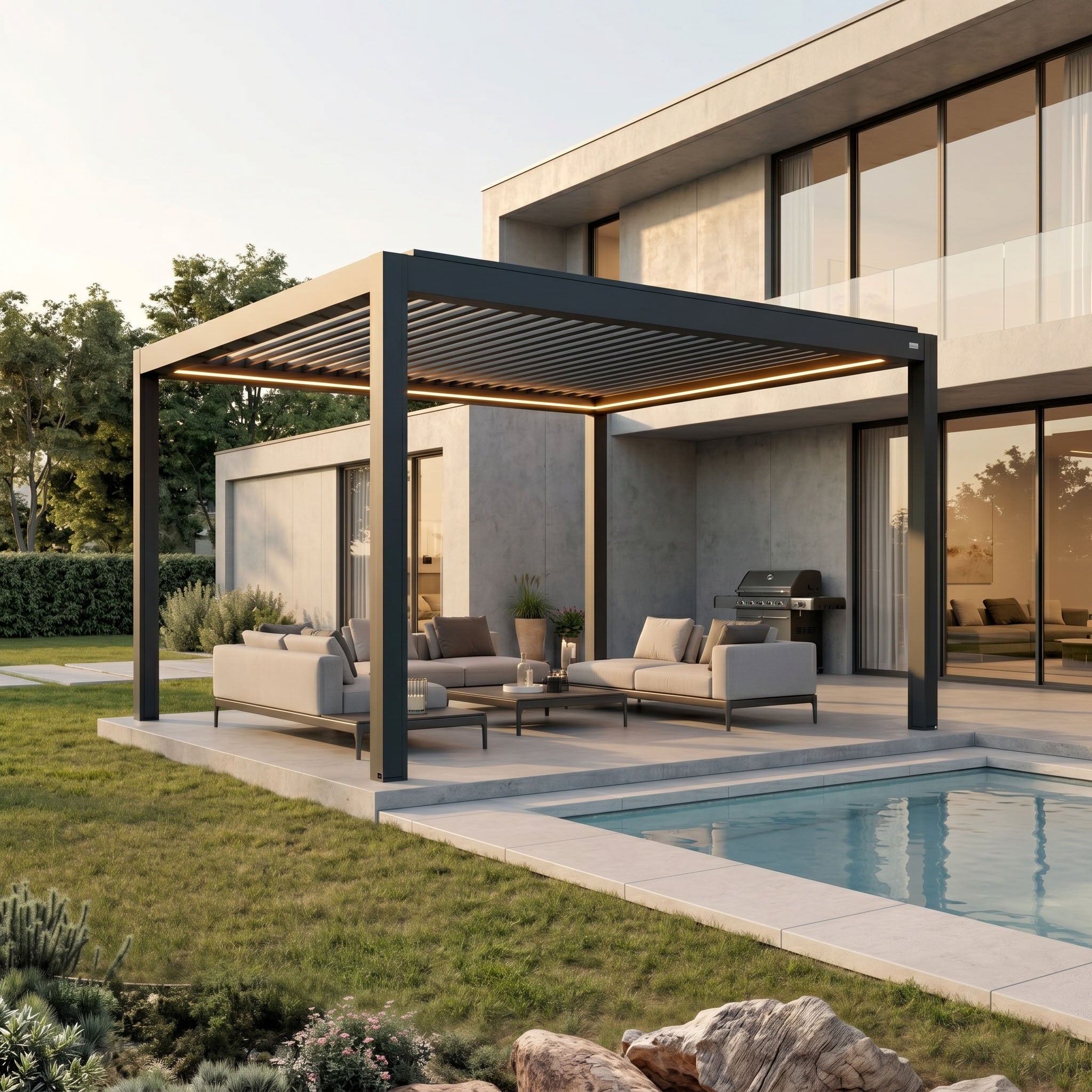 Venta Louvered Roof | Motorized Louvered Aluminum Pergola Kit