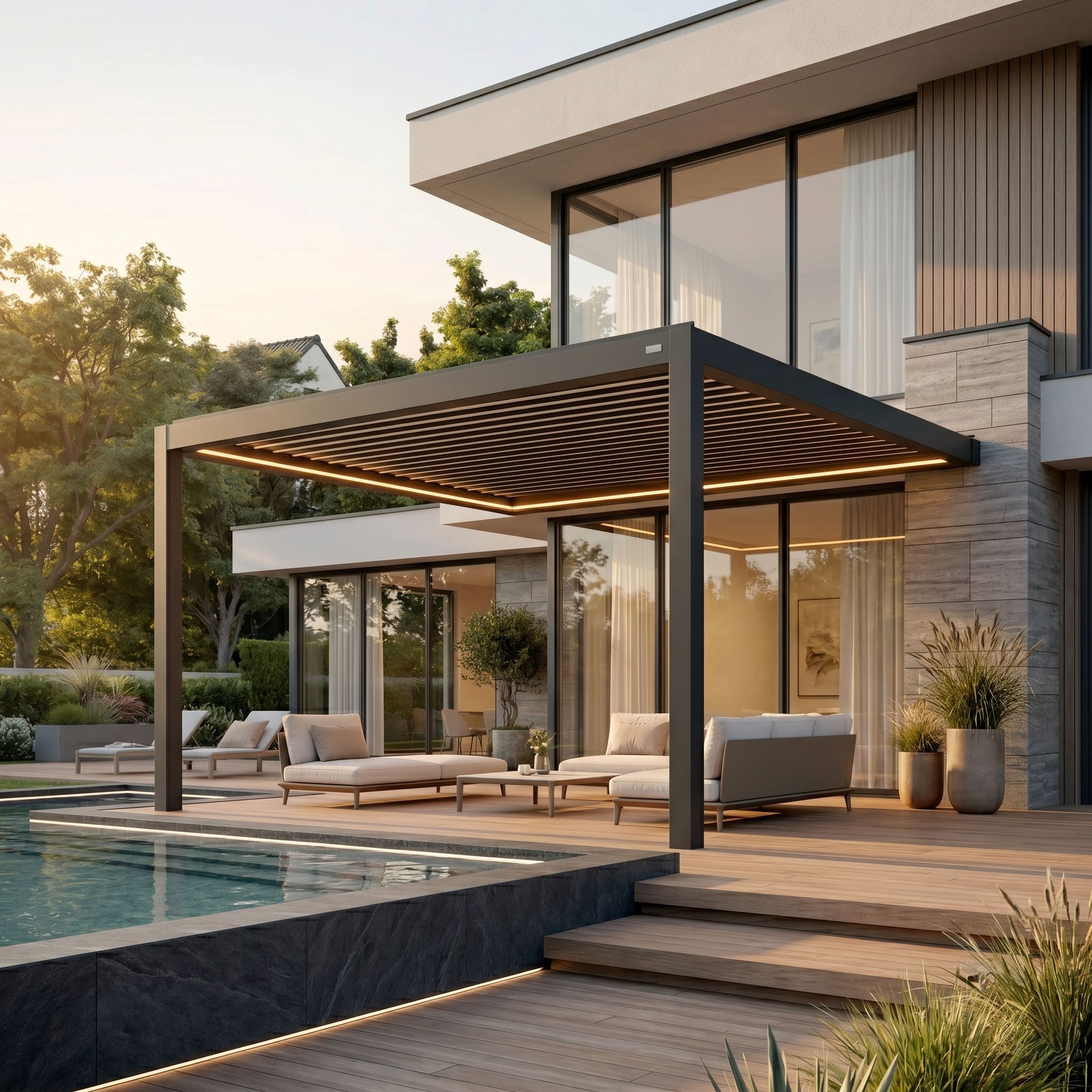 Venta Louvered Roof | Motorized Louvered Aluminum Pergola Kit
