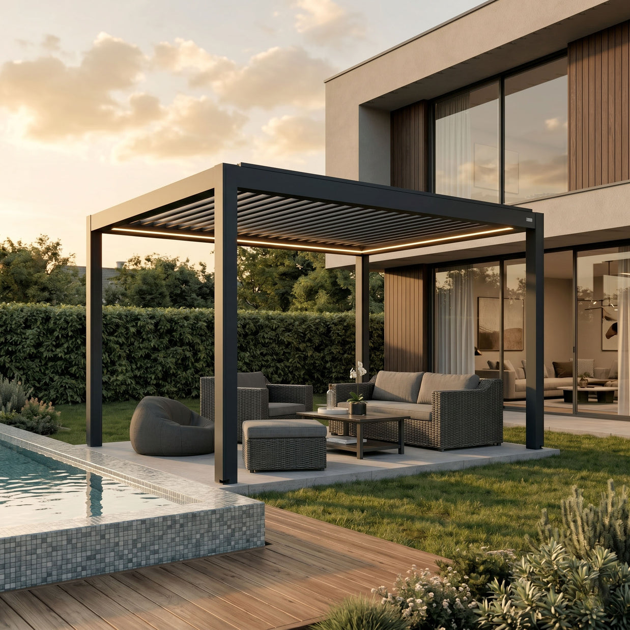 Venta Louvered Roof | Motorized Louvered Aluminum Pergola Kit