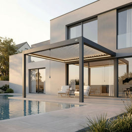 Terra Louvered Roof | Manual Control (Crank) Aluminum Pergola Kit