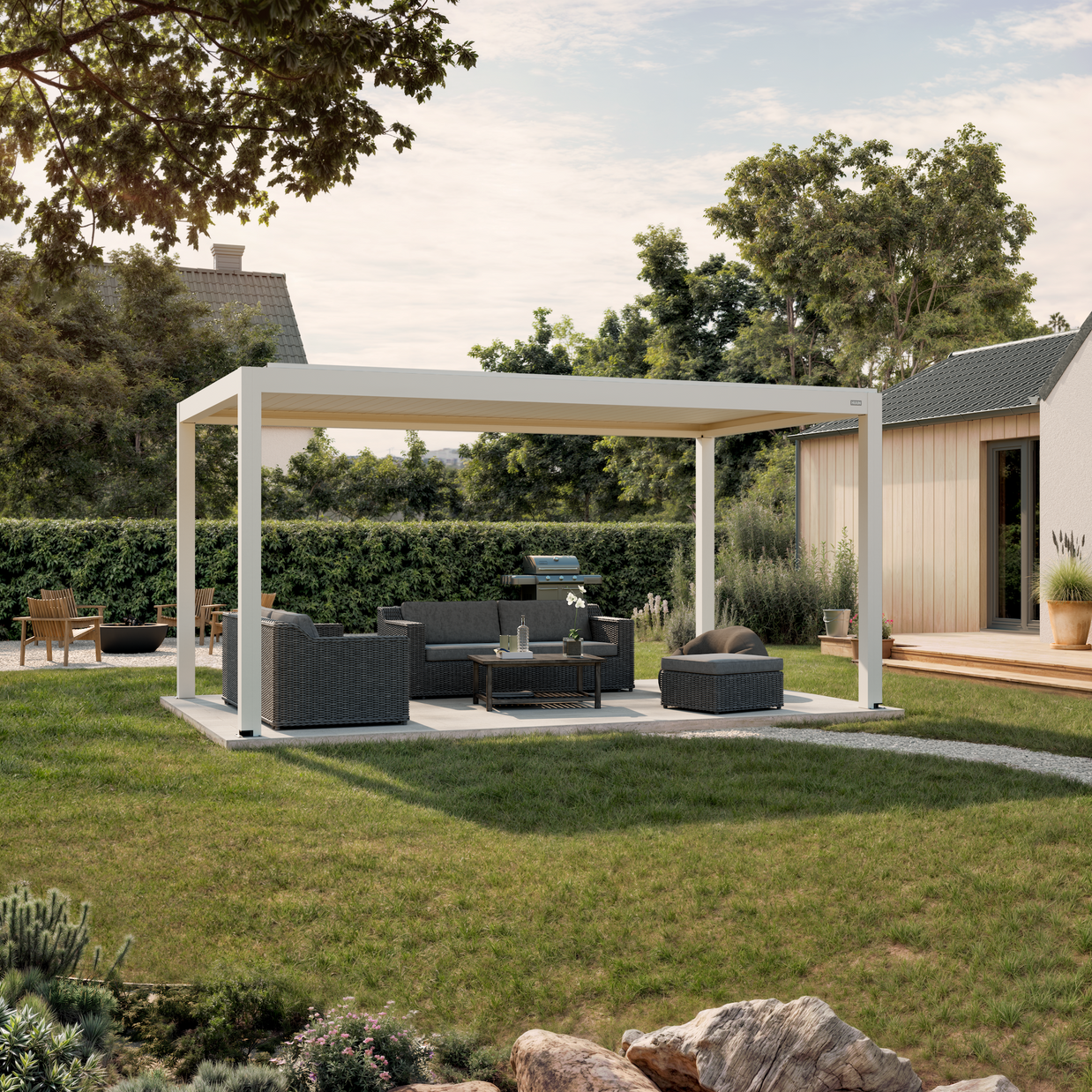 Venta Louvered Roof | Motorized Louvered Aluminum Pergola