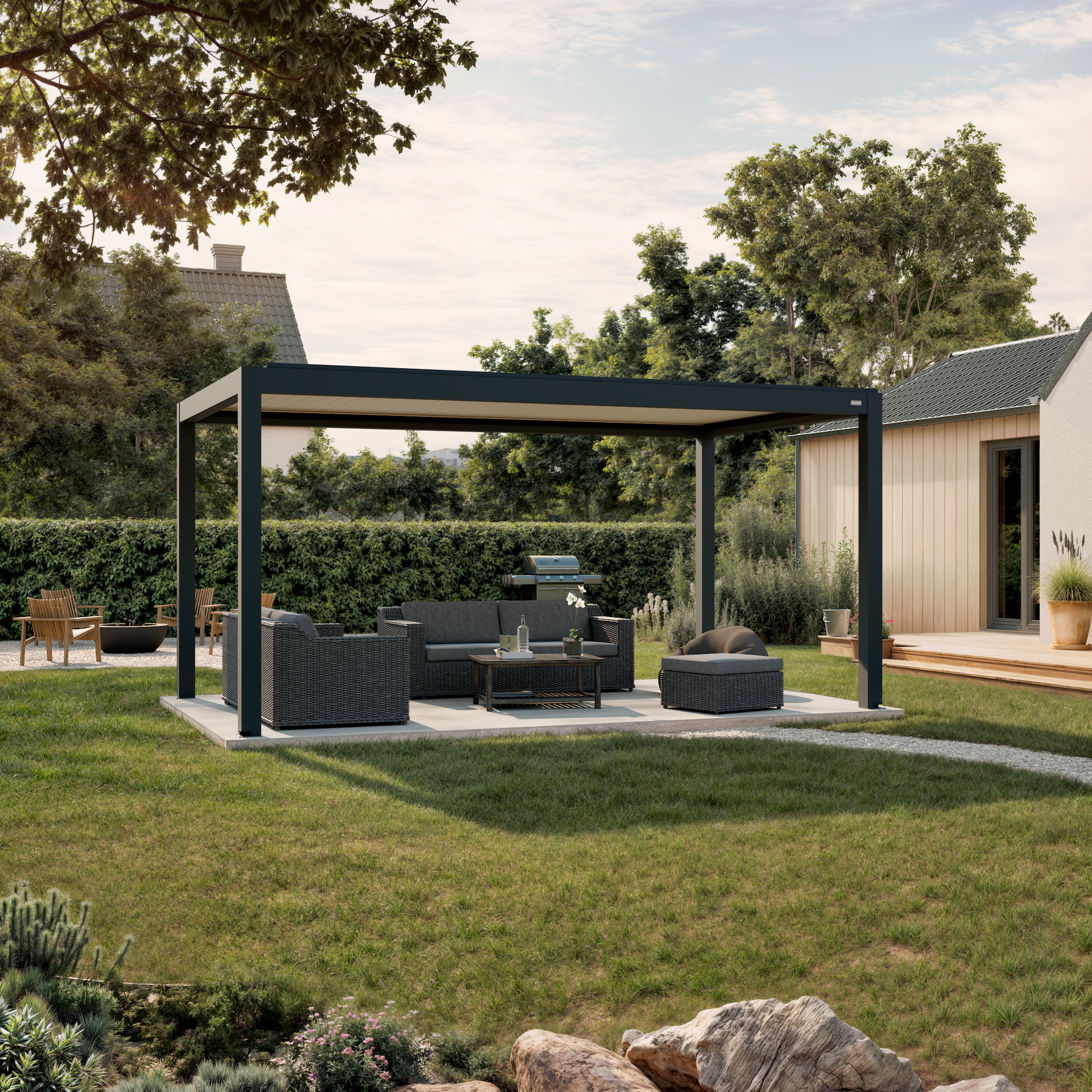 Venta Louvered Roof | Motorized Louvered Aluminum Pergola