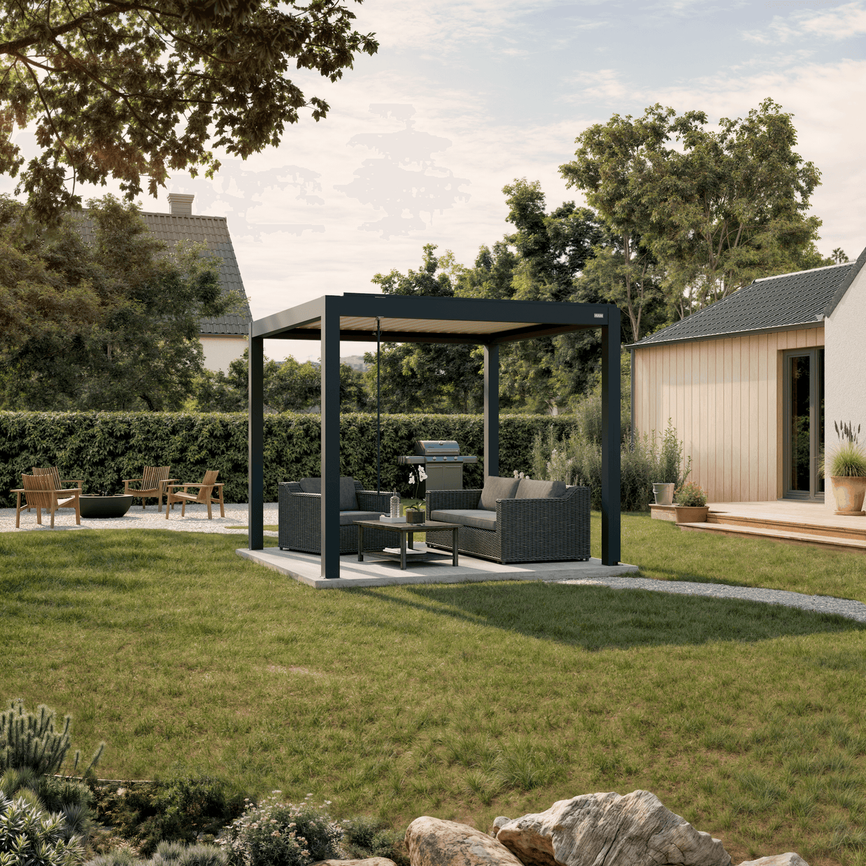 Terra Louvered Roof | Manual Control (Crank)