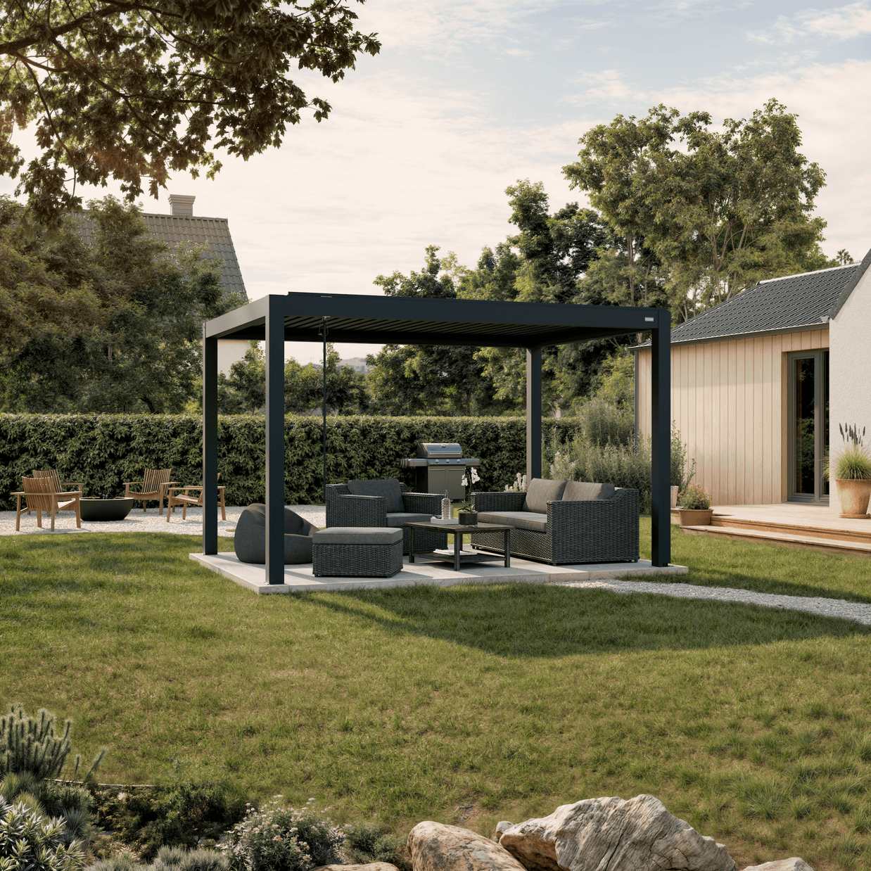 Terra Louvered Roof | Manual Control (Crank)