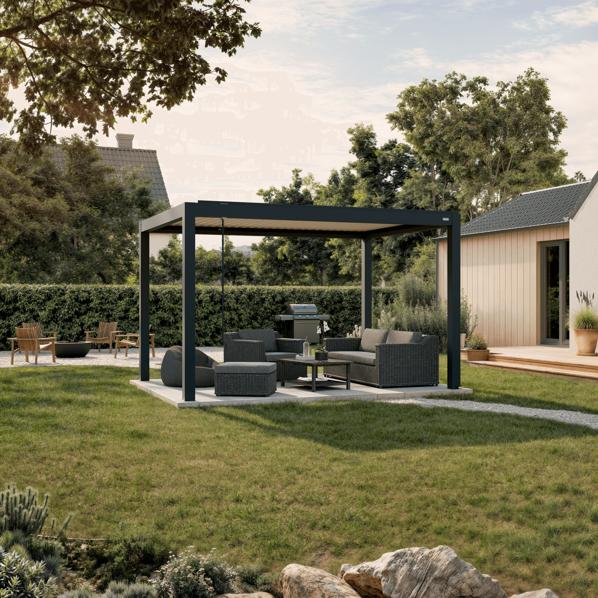 Terra Louvered Roof | Manual Control (Crank)