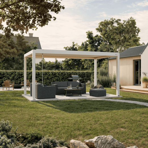 White pergola