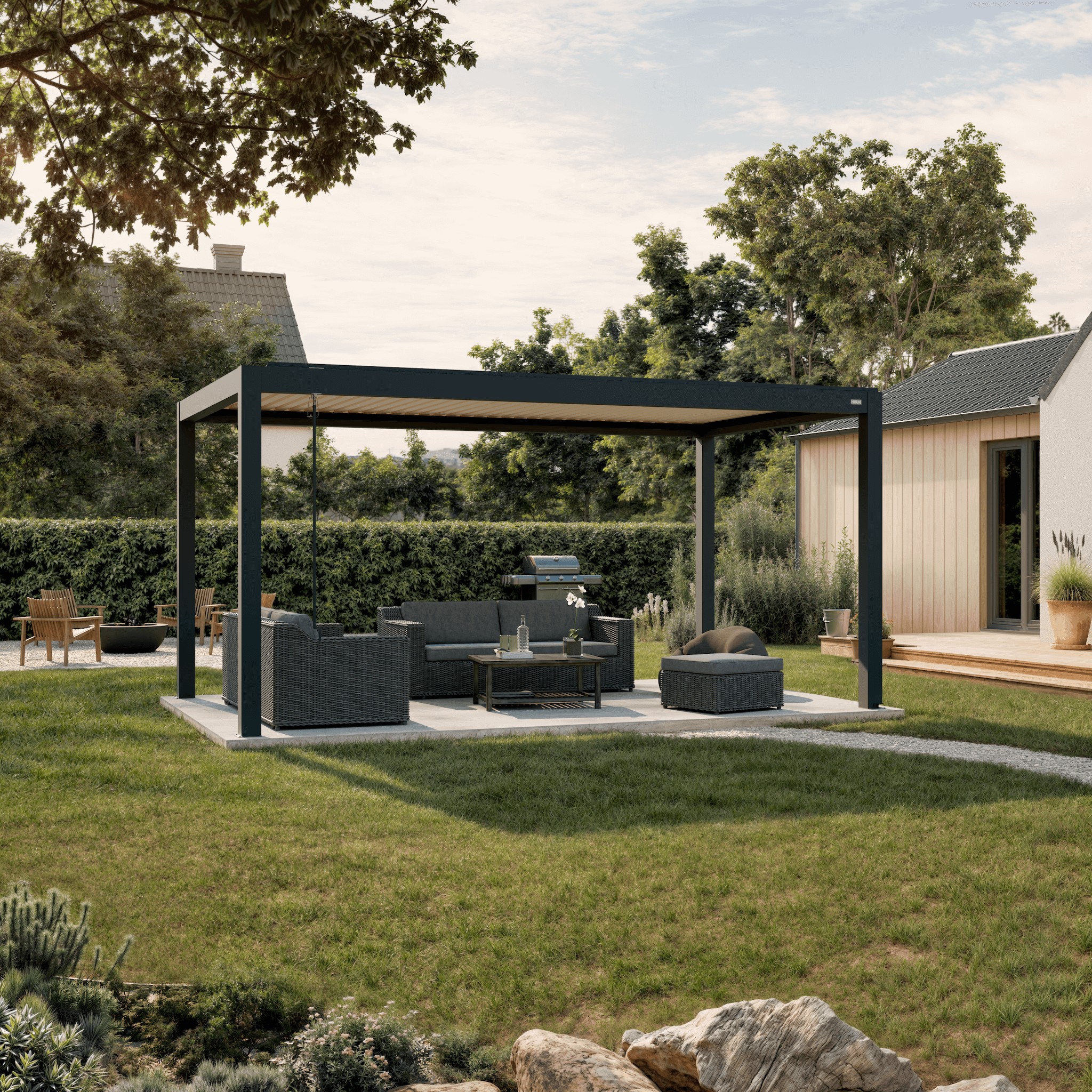 Terra Louvered Roof | Manual Control (Crank)