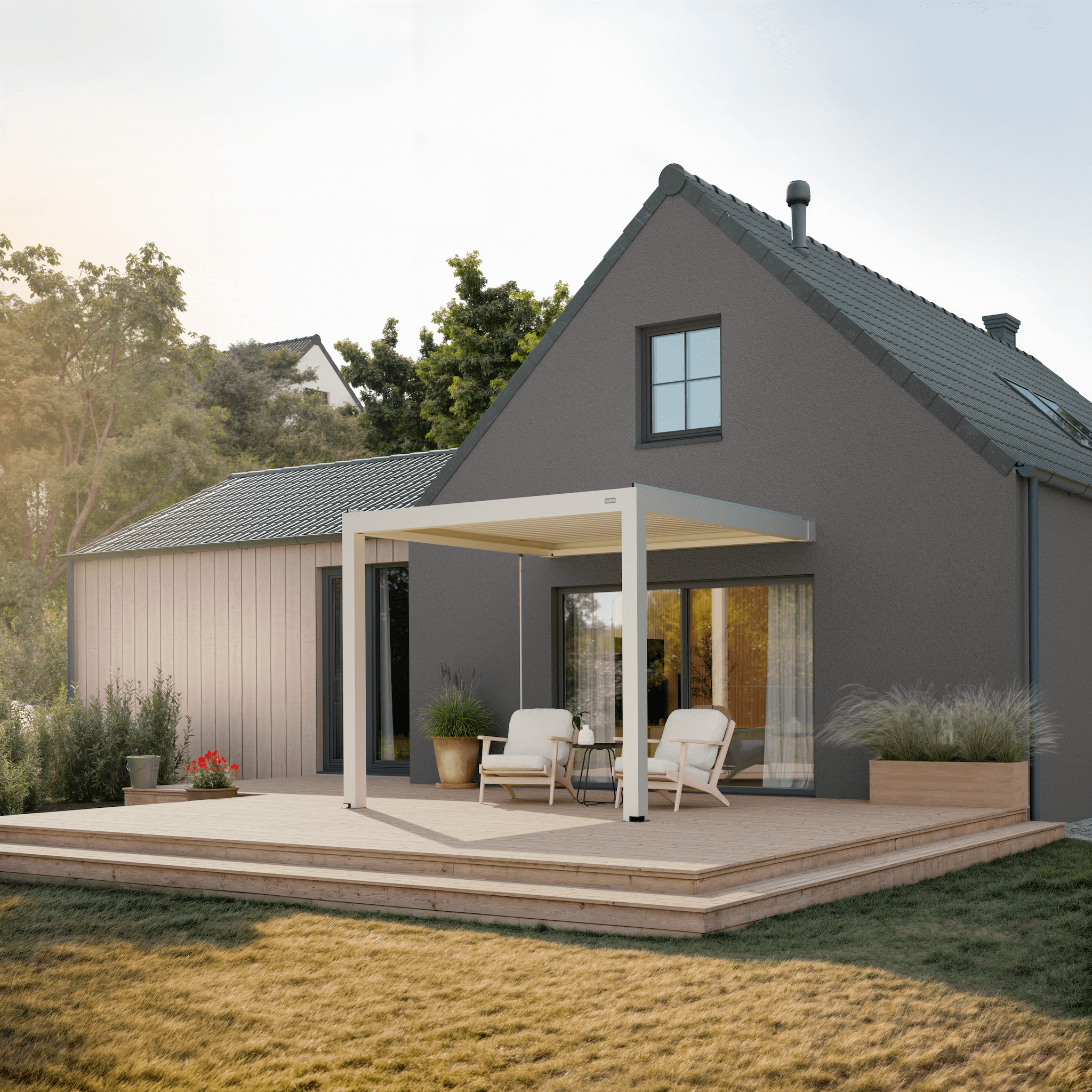 Terra Louvered Roof | Manual Control (Crank)