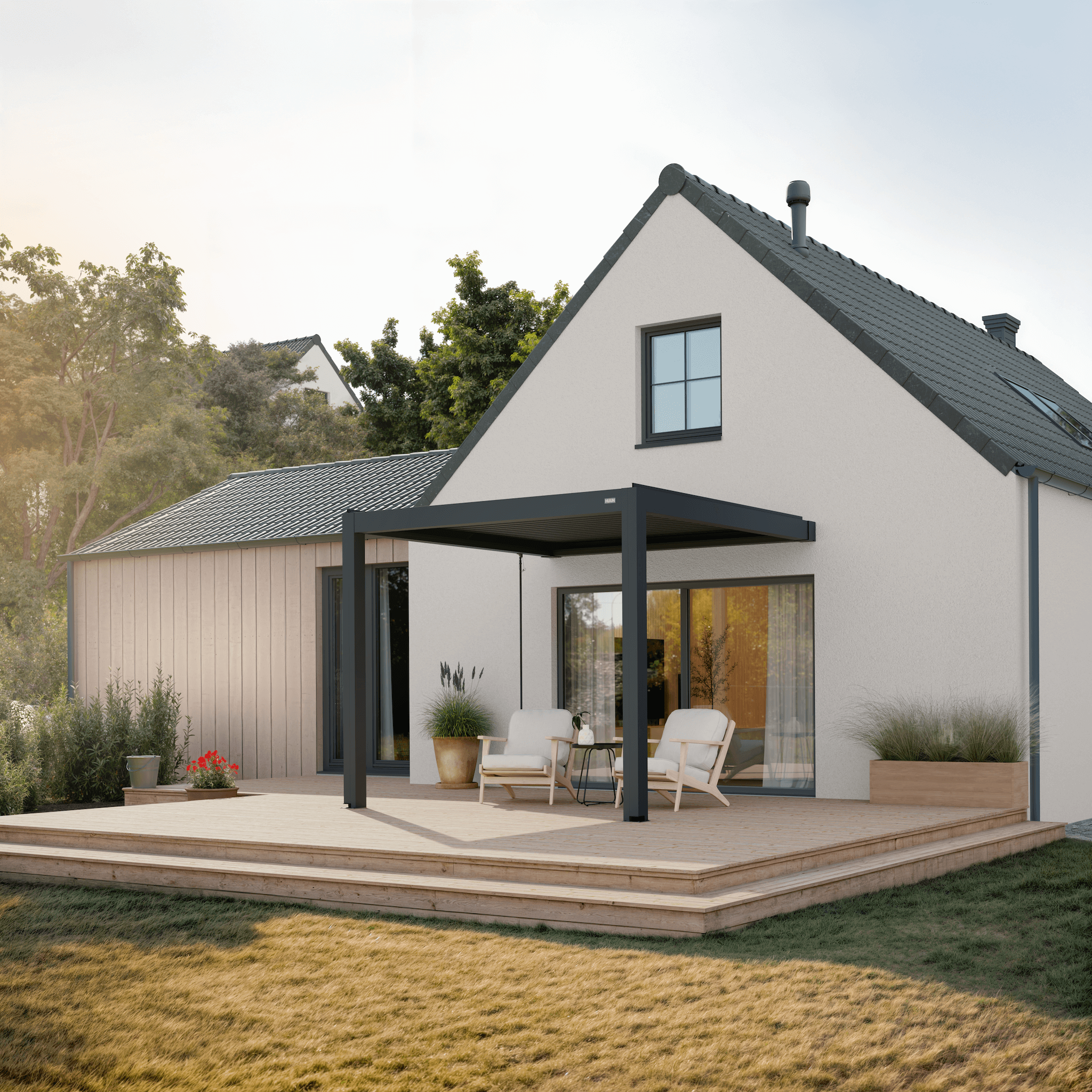 Terra Louvered Roof | Manual Control (Crank)