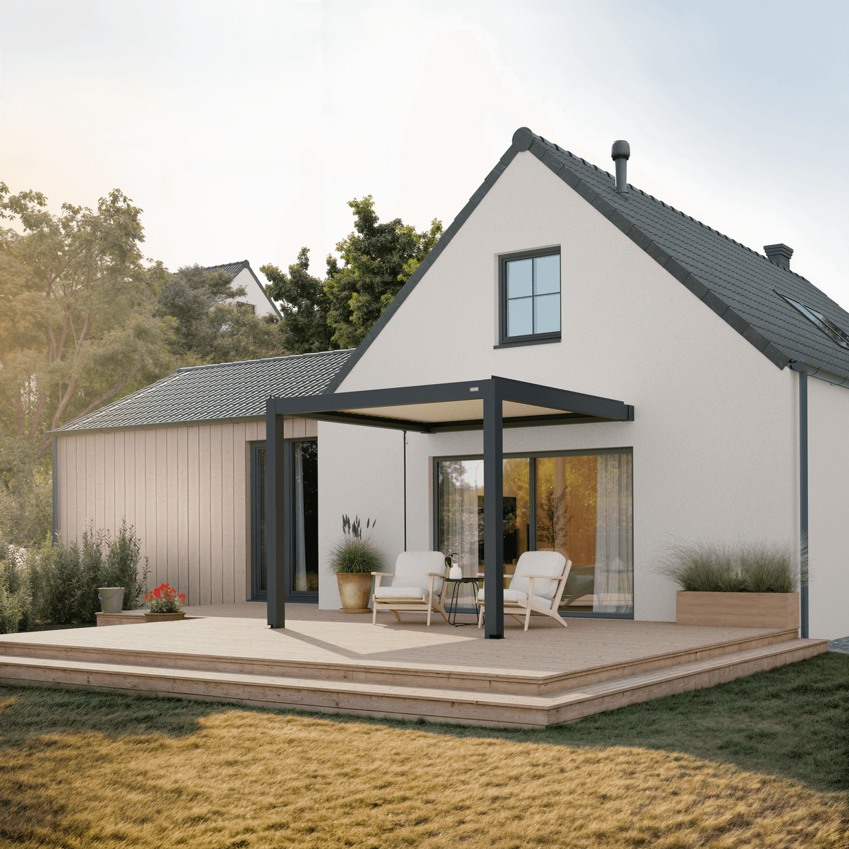 Terra Louvered Roof | Manual Control (Crank)