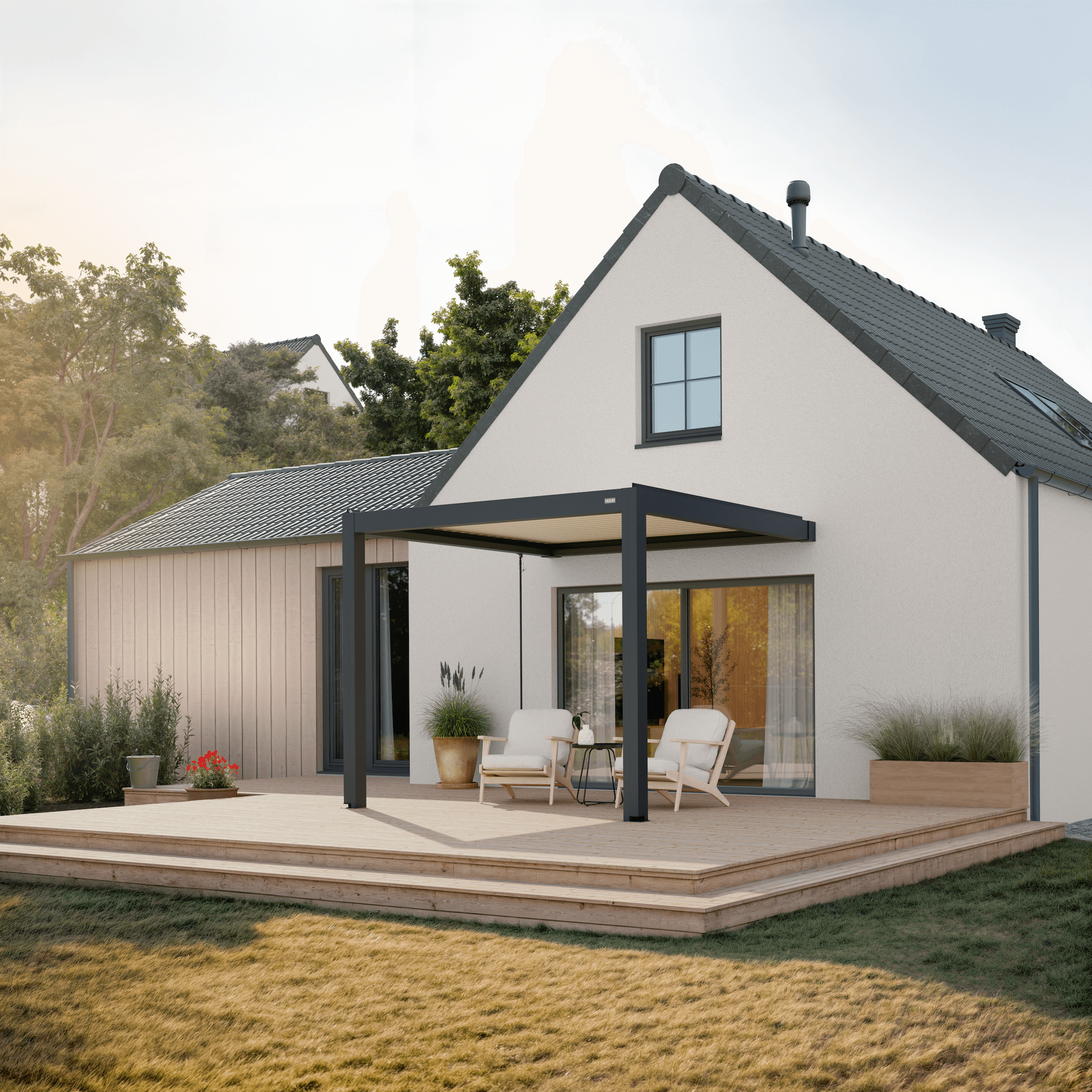 Terra Louvered Roof | Manual Control (Crank)