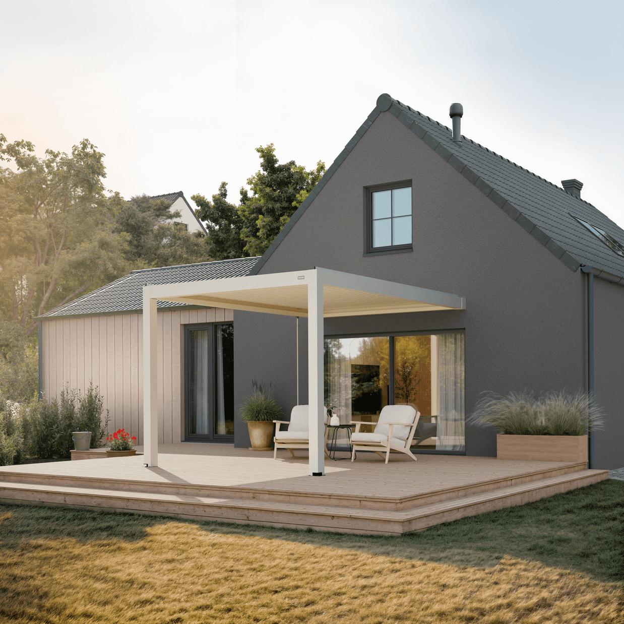 Terra Louvered Roof | Manual Control (Crank)