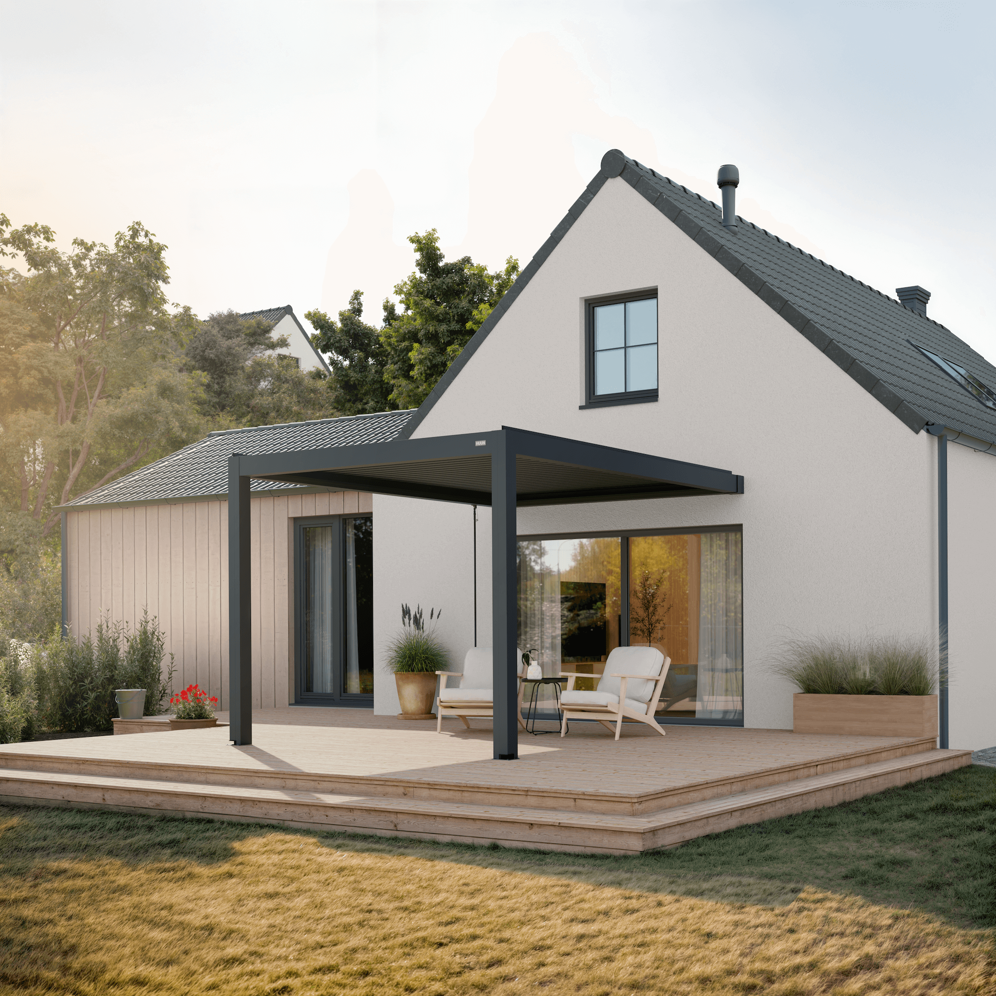 Terra Louvered Roof | Manual Control (Crank)