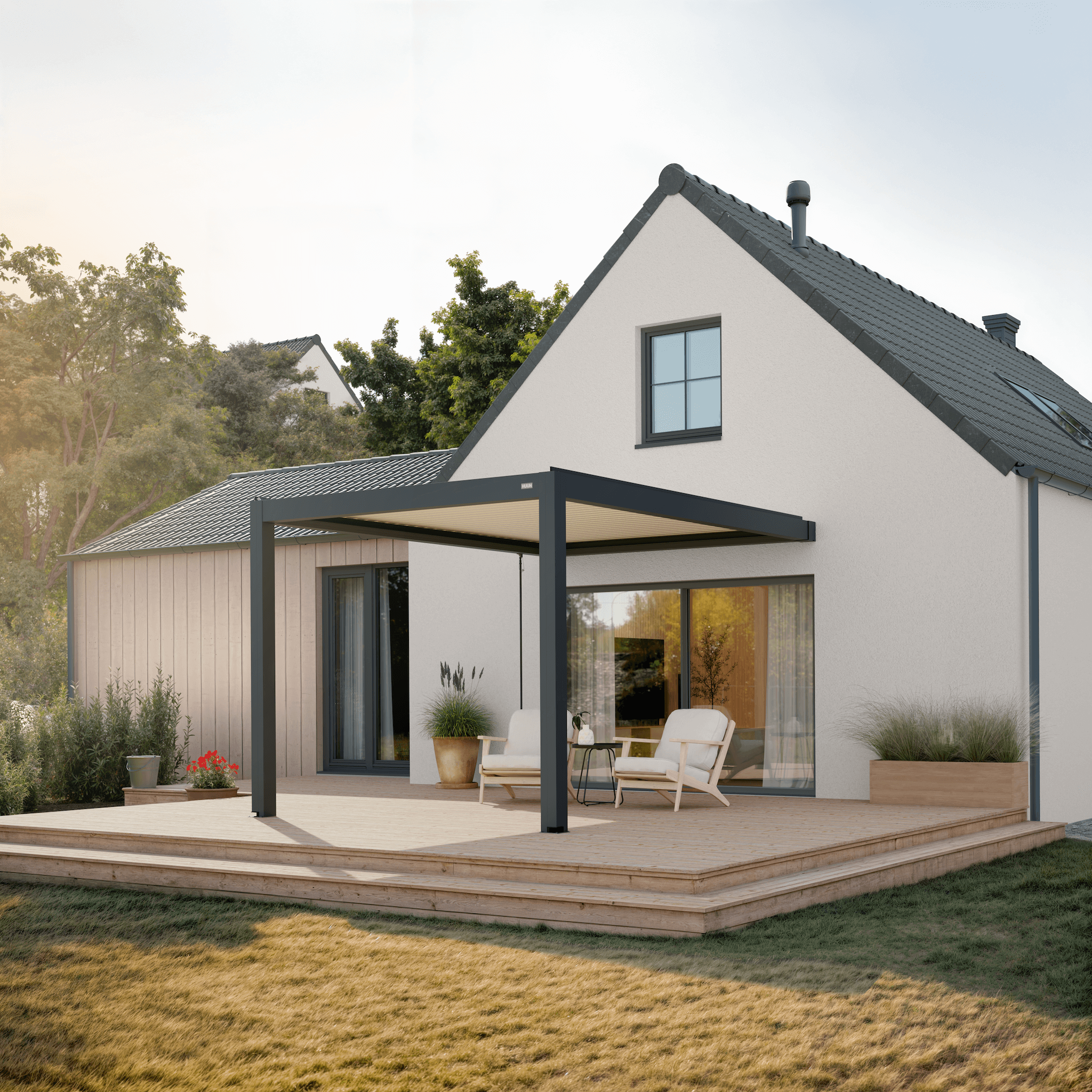 Terra Louvered Roof | Manual Control (Crank)