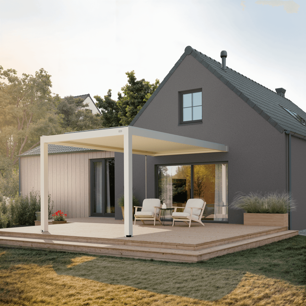 Terra Louvered Roof | Manual Control (Crank)