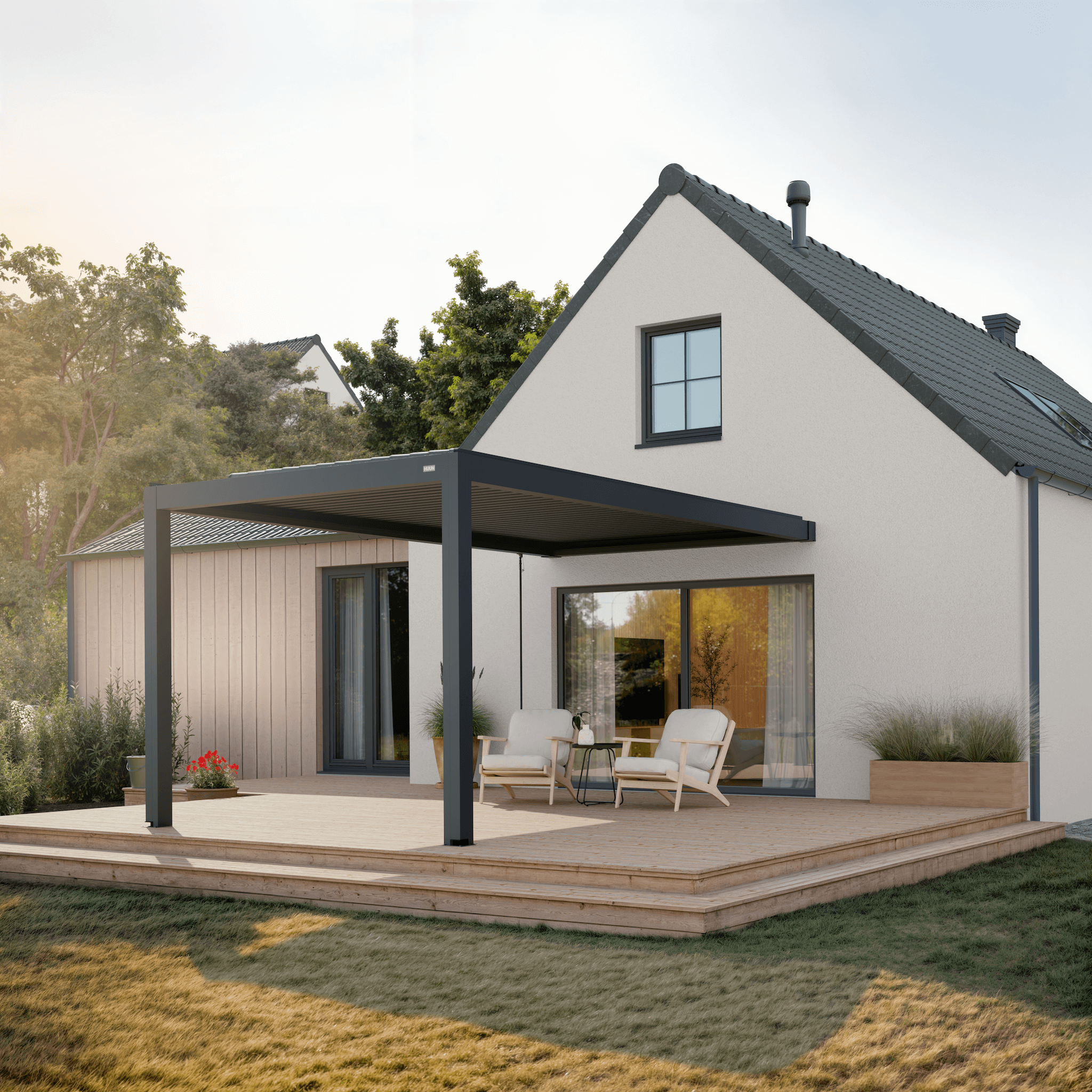 Terra Louvered Roof | Manual Control (Crank)