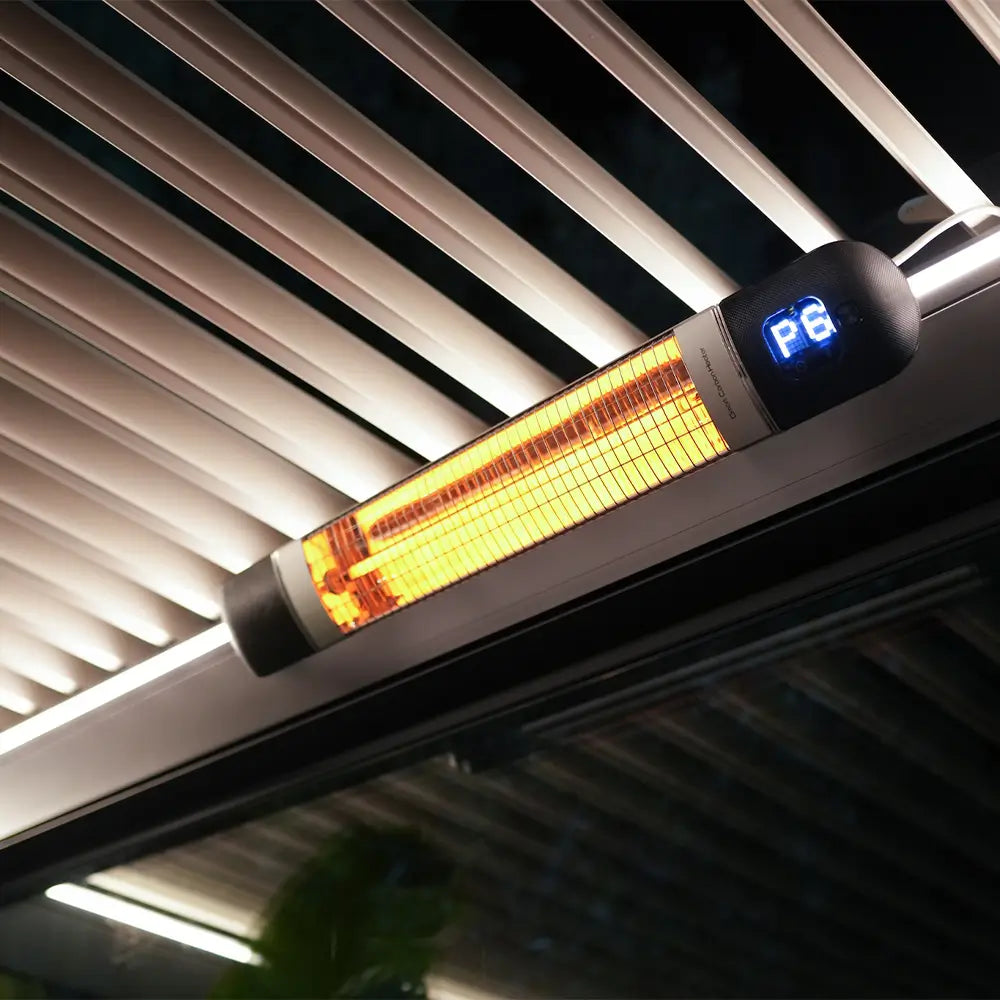 Radiant heater for pergola