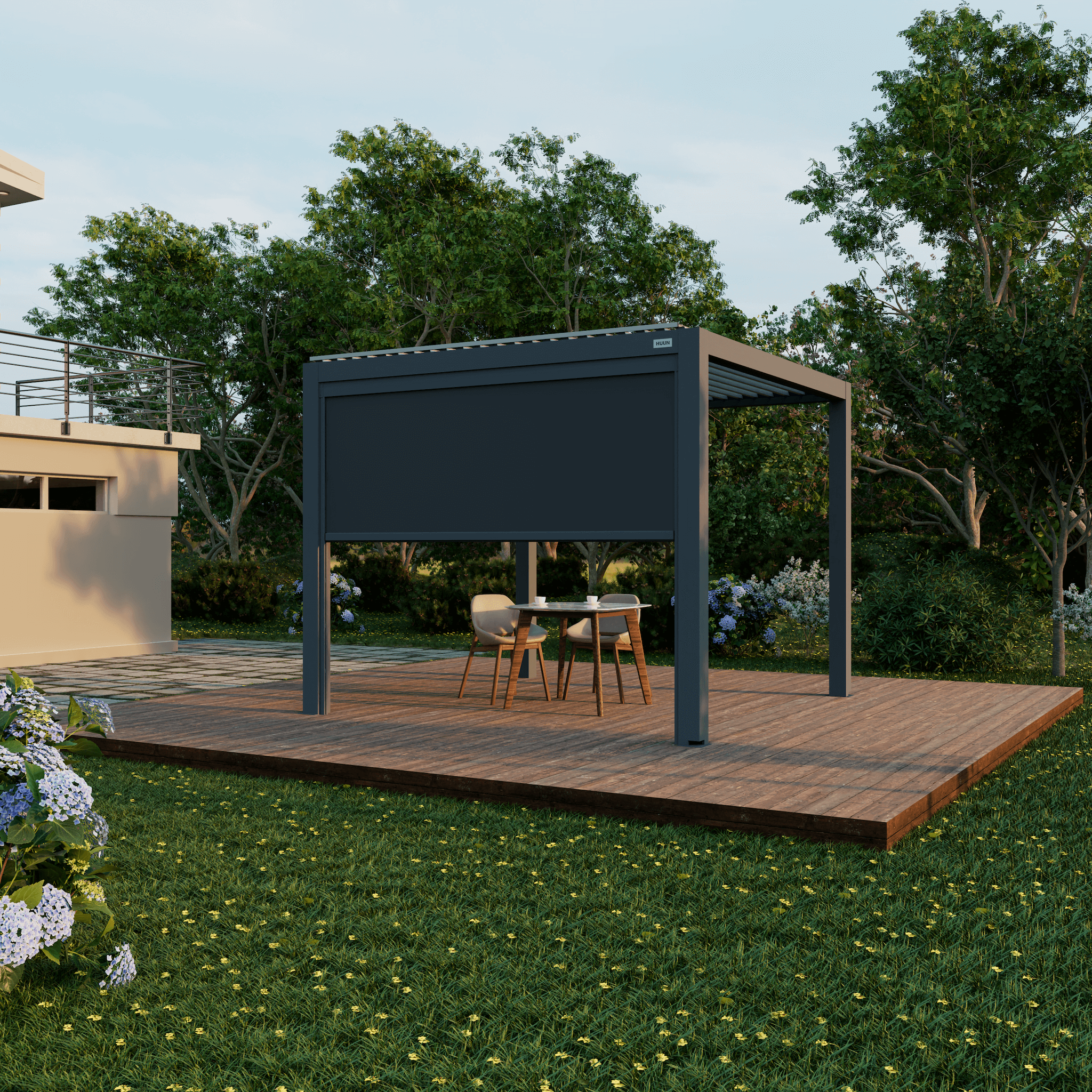 Retractable Pergola Sun Shades (Manual)