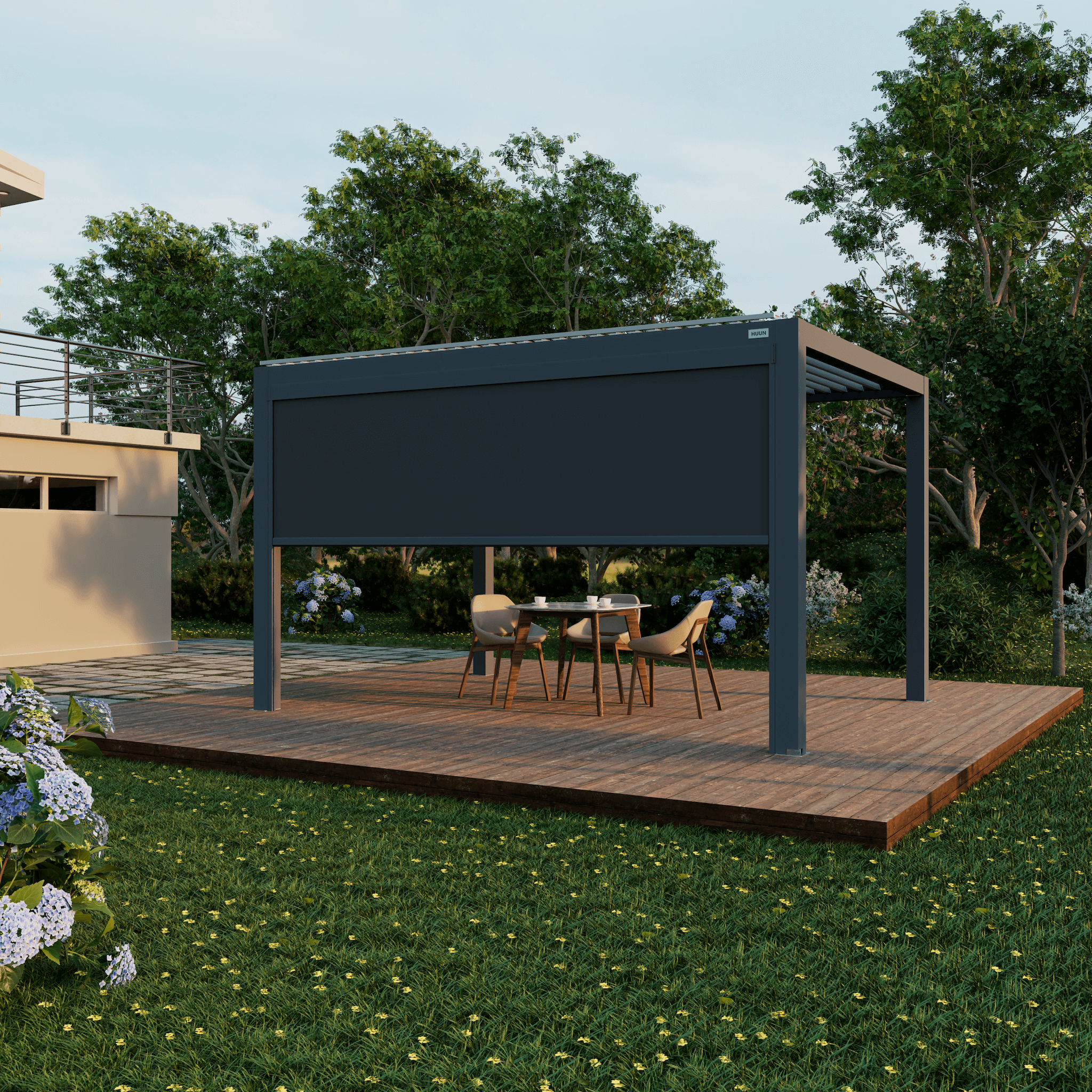 Retractable Pergola Sun Shades (Manual)