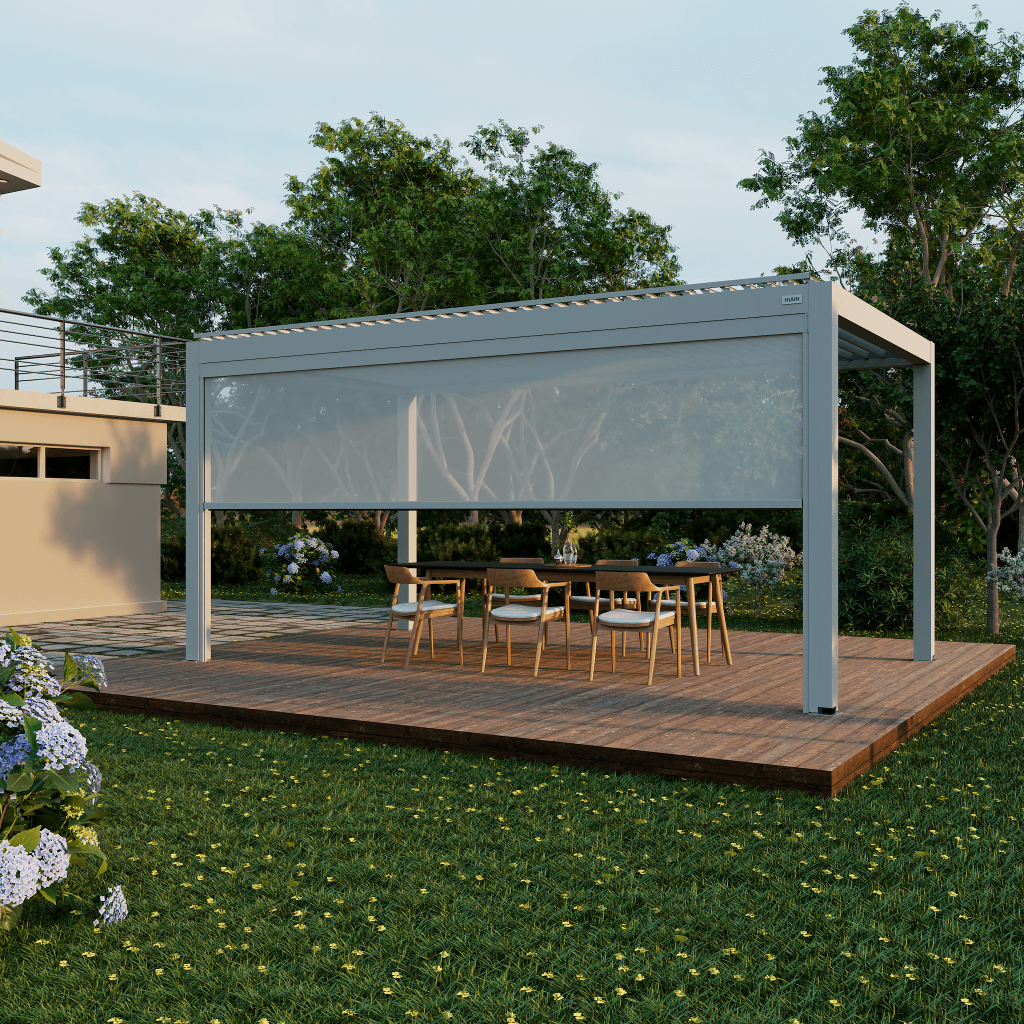 Retractable Pergola Sun Shades (Manual)