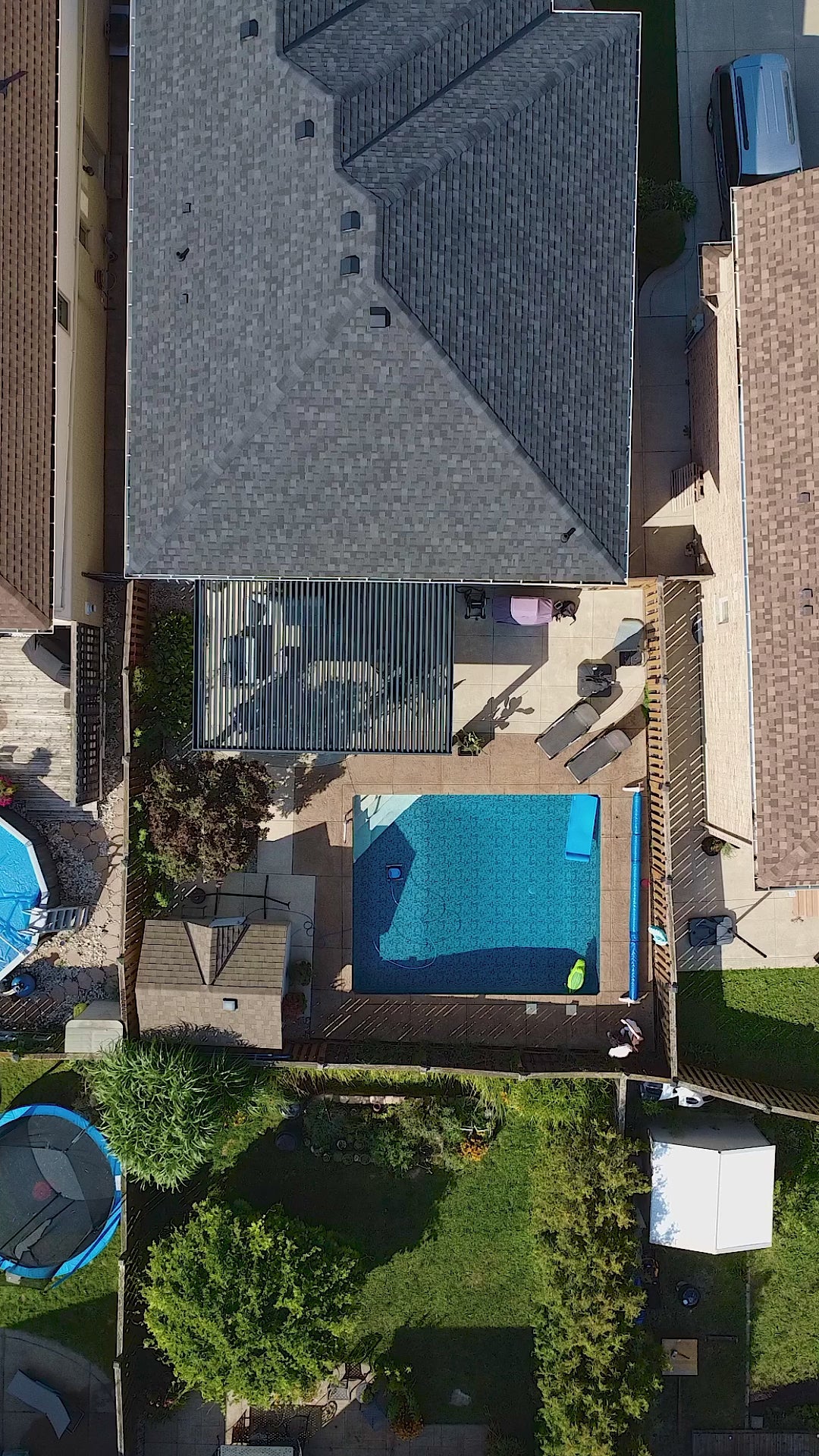 Anaheim pergola project by Rinova Pergola — aluminum louvered pergola installation video